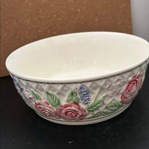 Vintage Ben Rickert "Floral Gardens" bowl